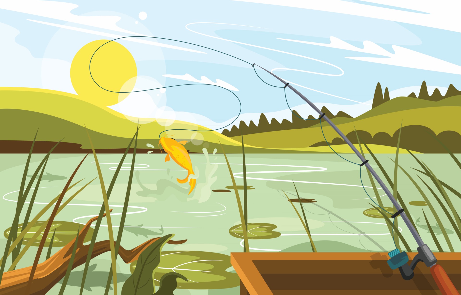 VecteezySummer-Fishing-IllustrationBK1120_generated